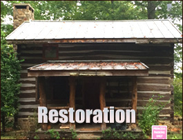 Historic Log Cabin Restoration  Stanfield, North Carolina